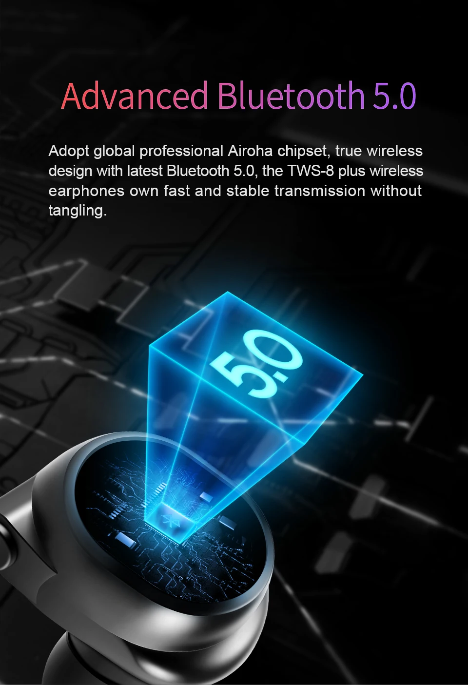 SANLEPUS Bluetooth наушники настоящие беспроводные наушники TWS 5,0 спортивные наушники стерео бас гарнитура шумоподавление для телефонов