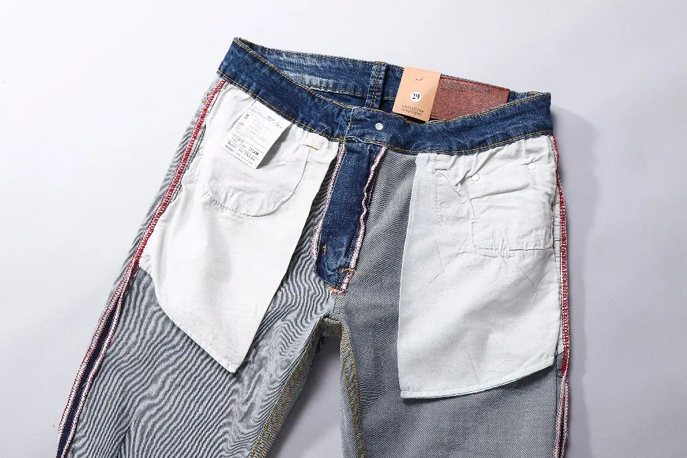 Новинка 2017 года Для мужчин модные джинсы Aliexpress Мужская одежда Повседневное