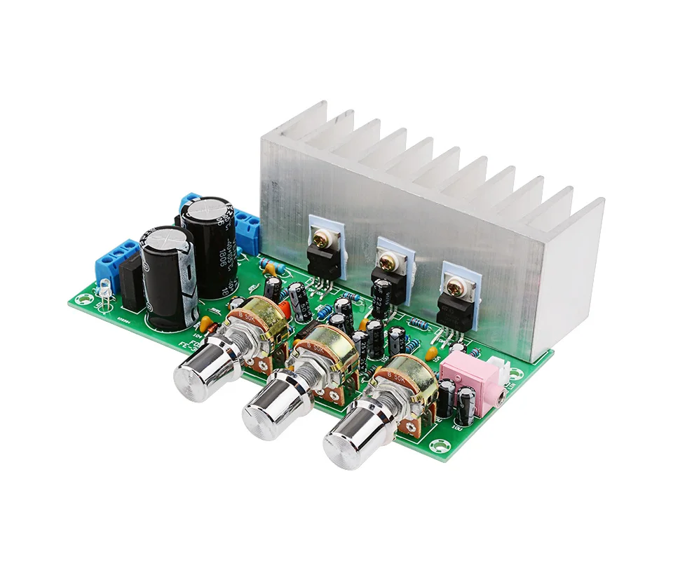 AIYIMA TDA2050+ TDA2030A сабвуферный усилитель аудио Плата 18Wx2+ 32 Вт 2,1 канальный усилитель мощности аудио усилитель домашний звуковой кинотеатр
