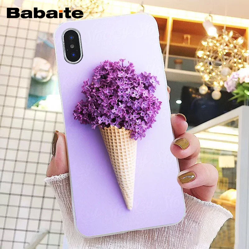 Babaite простой Лавандовые фиолетовые цветы чехол для телефона для iphone 11 Pro 11Pro Max 8 7 6 6S Plus X XS MAX 5 5S SE XR