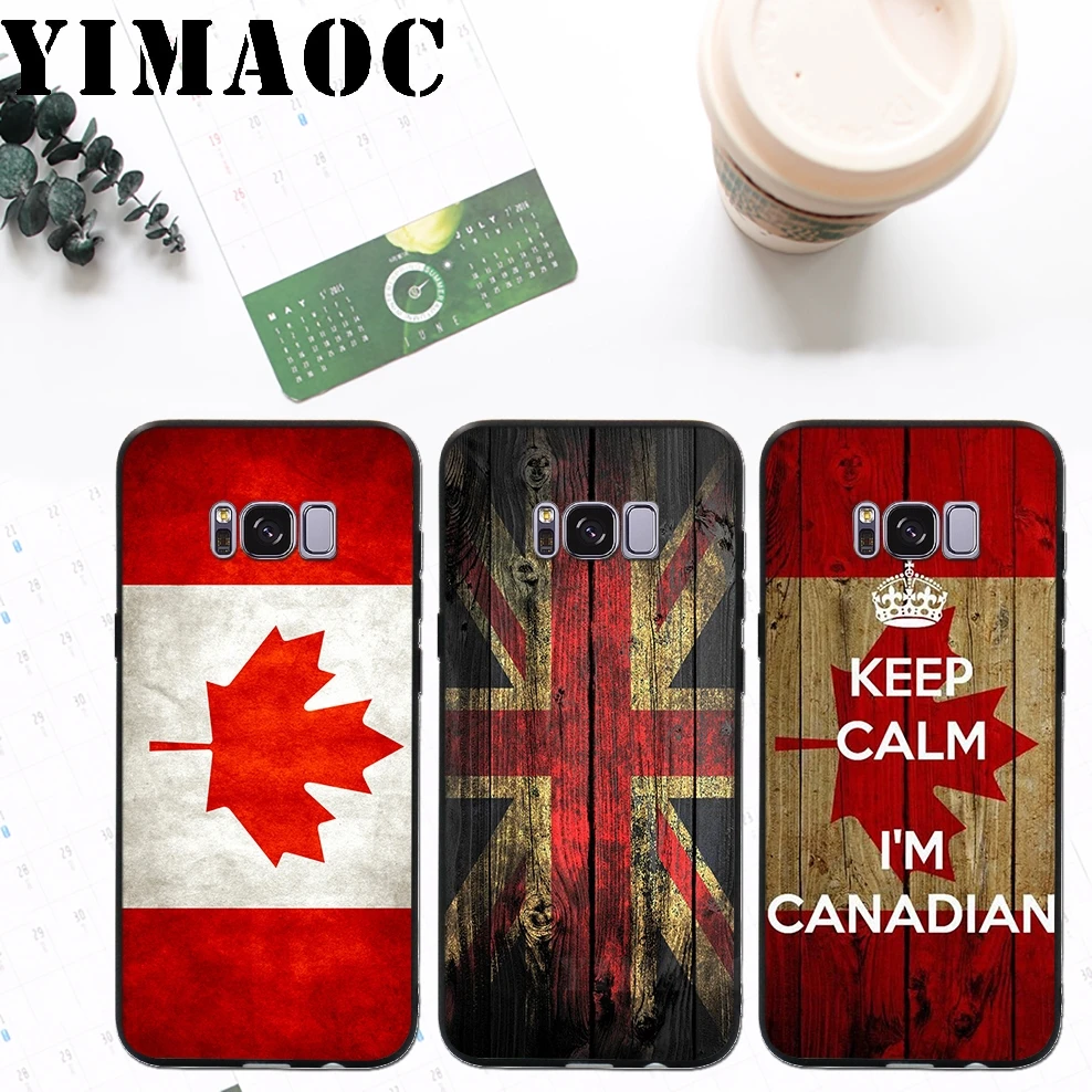YIMAOC London Brazil Canada Flag Soft Silicone Case for Samsung Galaxy S9 S8 A6 Plus 2018 S7 S6 Edge A5 A3 2017 2016 Note 8 9 |