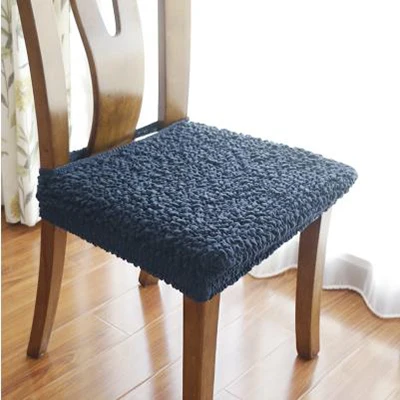 Navy blue Чехол для стула, домашний эластичный набор, простой современный сиамский гостиничный обеденный стул, универсальный чехол для стула - Цвет: Navy blue