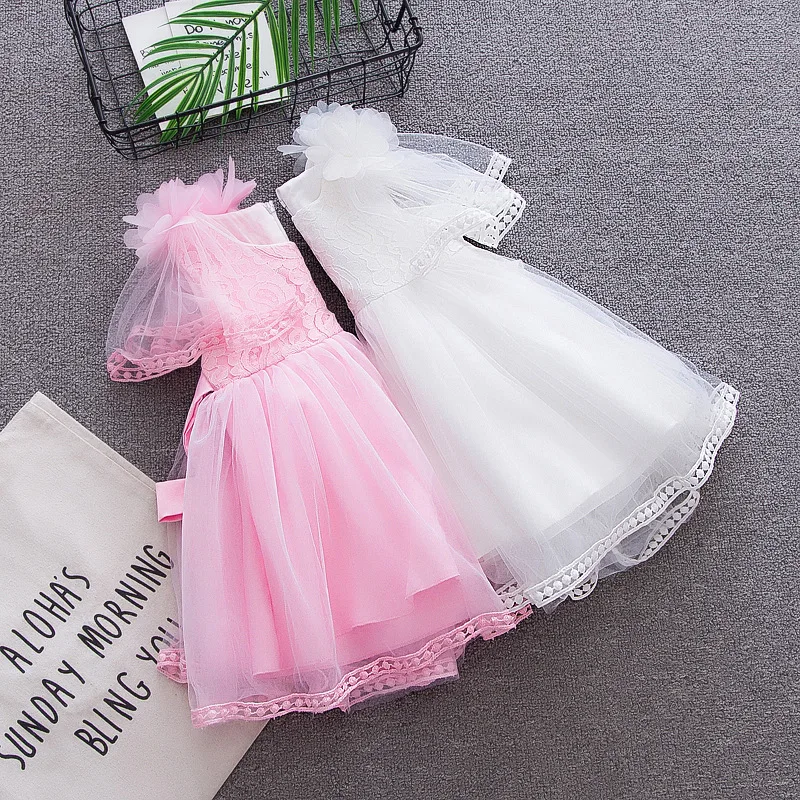 BibiCola baby girls summer tutu dress todder princess fashion mesh party for infant kids clothes | Мать и ребенок