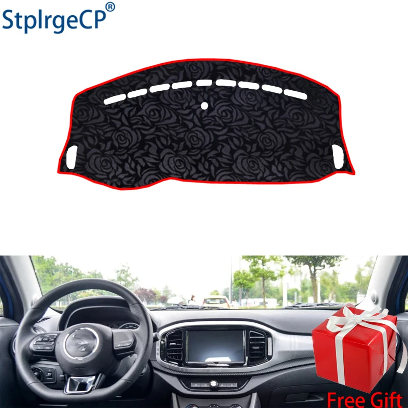 

Latest Rose Pattern Non-slip Car Dashboard Cover Dash Mat Pad DashMat ANti-UV Car Sticker for MG3 3SW 2017 Car Styling
