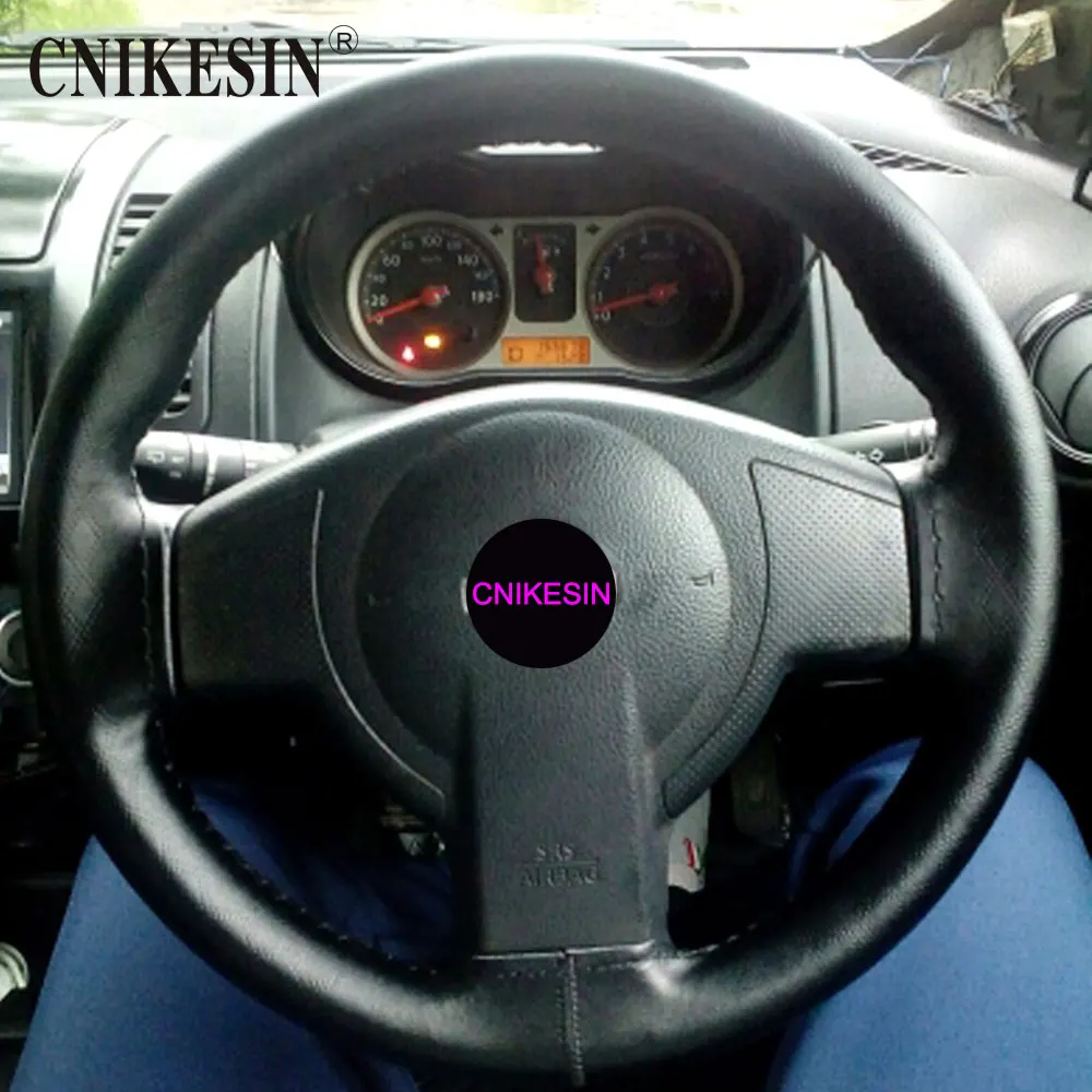 Cnikesin рулевого колеса автомобиля крышки из натуральной кожи с мягкой против
