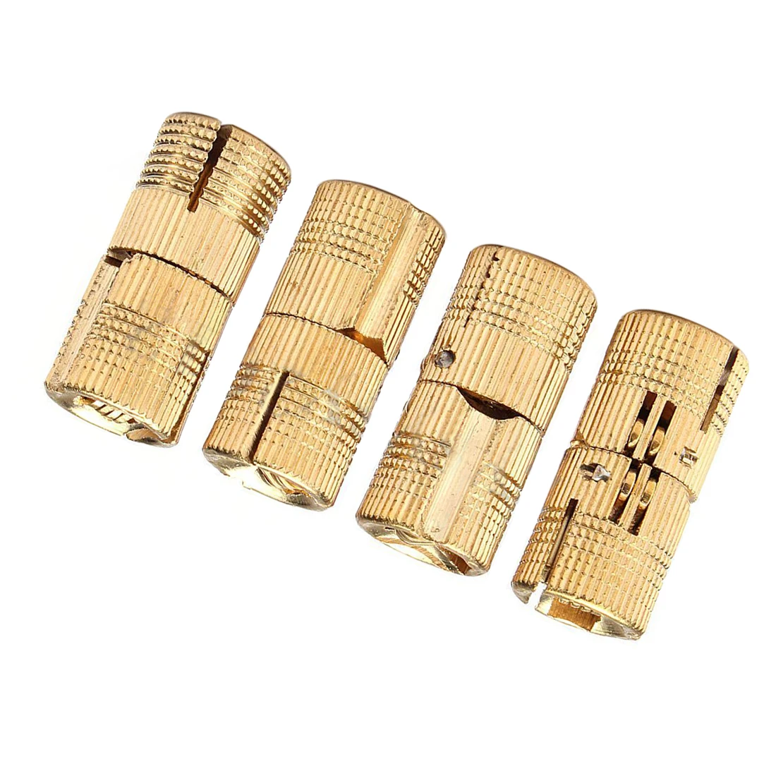4Pcs 12mm Brass Barrel Invisible Hinge for Cabinet Door Caravan Worktops Size: 12Mm | Обустройство дома