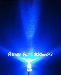 

200PCS/LOT 3MM blue super bright LED crystal / light-emitting diodes round head