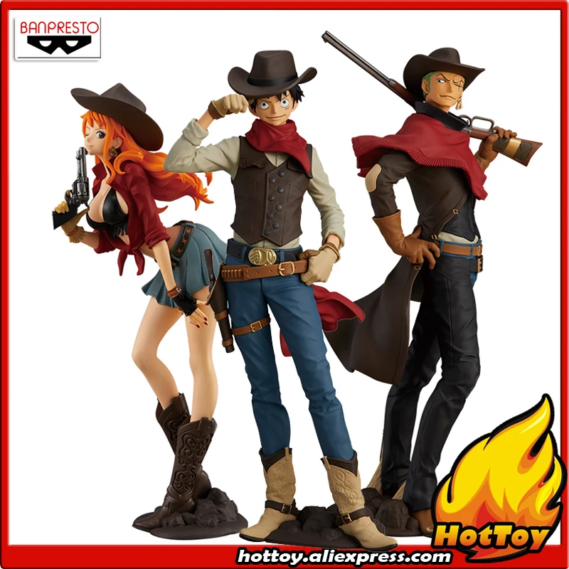 

100% Original Banpresto TREASURE CRUISE WORLD JOURNEY vol.1 Collection Figure - MONKEY D LUFFY + NAMI + RORONOA ZORO "ONE PIECE"