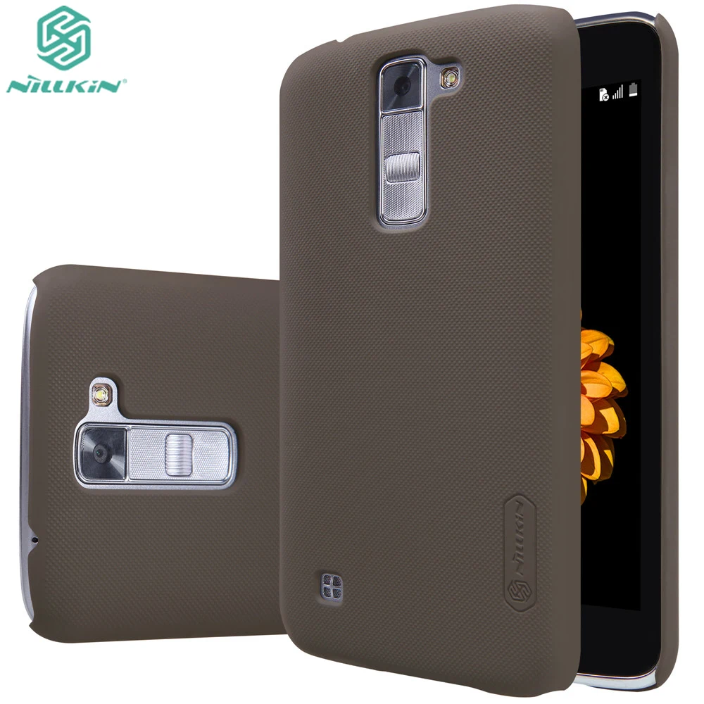 Коричневый Цвет Для LG Дань 5 Дело Nillkin Супер Матовый Щит чехол для ДЮЙМОВ