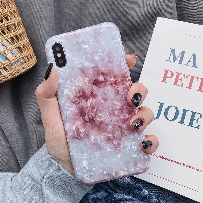 f LOVECOM Dream Conch чехлы для iPhone 11 Pro Max XR XS Max 6 6S 7 8 Plus X мягкий IMD полный корпус фиолетовый телефон задняя крышка Coque подарки - Цвет: f