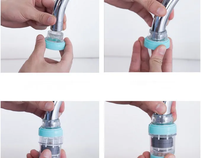 1 шт. активированный уголь водопроводной воды двойной фильтр очистителя