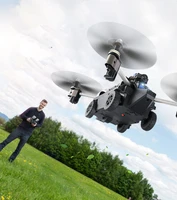 amphibious 2 in 1 wifi fpv rc dronetank air and ground mode headless mode high lock quadcopter with 720p camera vs q353