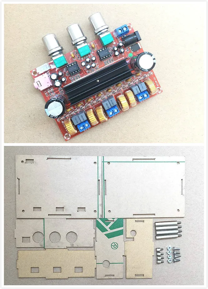 Акриловый Корпус для 2 1 канальный цифровой усилитель мощности доска 12V 24V с