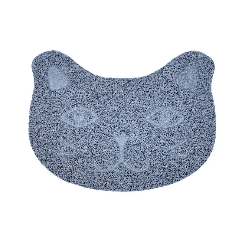 Cat-Gray Несколько цветов коврик для кошачьего туалета, коврик для домашних животных, нескользящий коврик для кошачьего туалета, аксессуары для домашних питомцев, ПВХ коврик для кошачьего туалета - Цвет: Cat-Gray