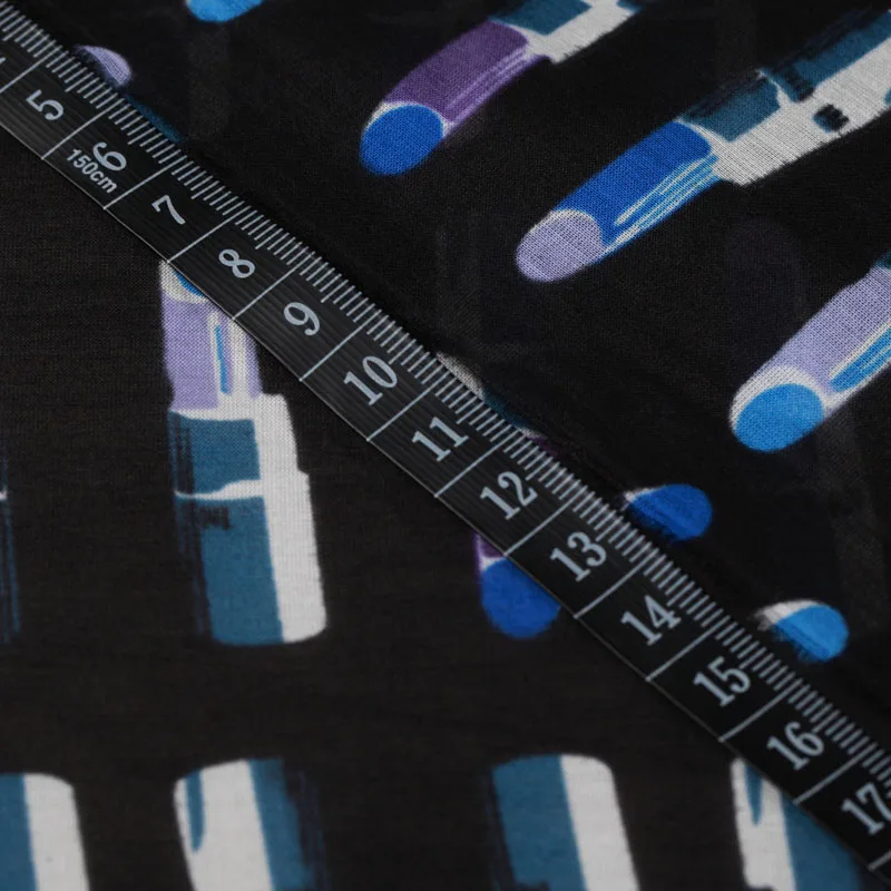 

Printed silk cotton blended fabric thin cotton dress clothing fabric wholesale high quality silk cloth