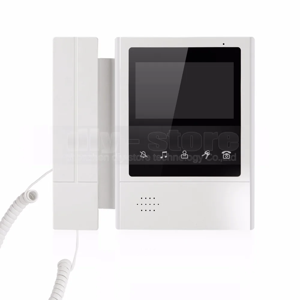 DIYSECUR 4.3inch Handheld Video Intercom Video Door Phone Doorbell 700TV Line Night Vision HD Camera for Home Office Factory 1V6