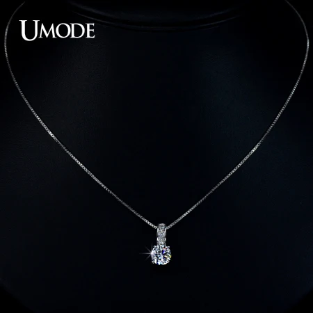 UMODE Хрустальные ожерелья с небольшими классическими фианитами качества ААА+ UN0031 |