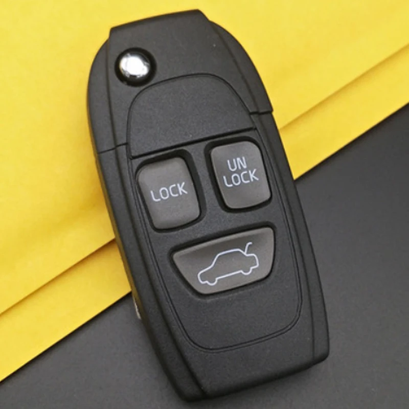 OkeyTech для Volvo S60 XC90 V50 S40 V70 S60 S70 S80 XC70 модифицированный откидной Складной автомобильный ключ чехол NE66 лезвие отправка переключателя