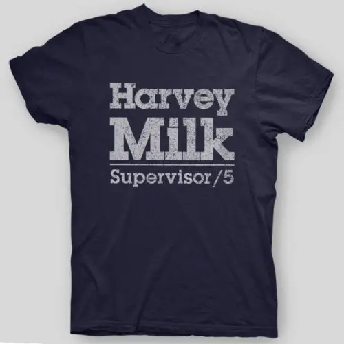 Винтажная Футболка HARVEY MILK San Francisco GLAAD размеры S-5X Подарочная с принтом футболка в