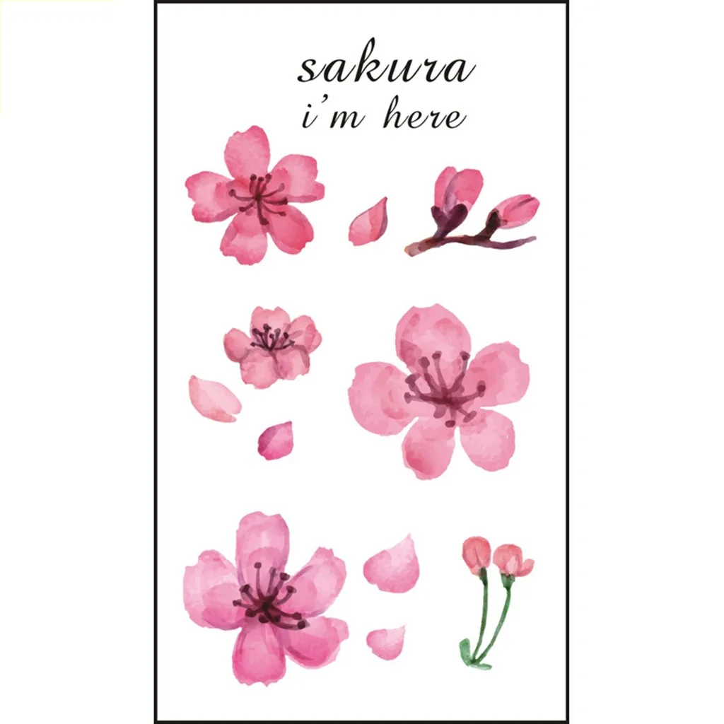 Flowers 1pc Fake Women DIY Henna Body Art Tattoo Design Waterproof Temporary Tattoos Sticker Removable | Красота и здоровье