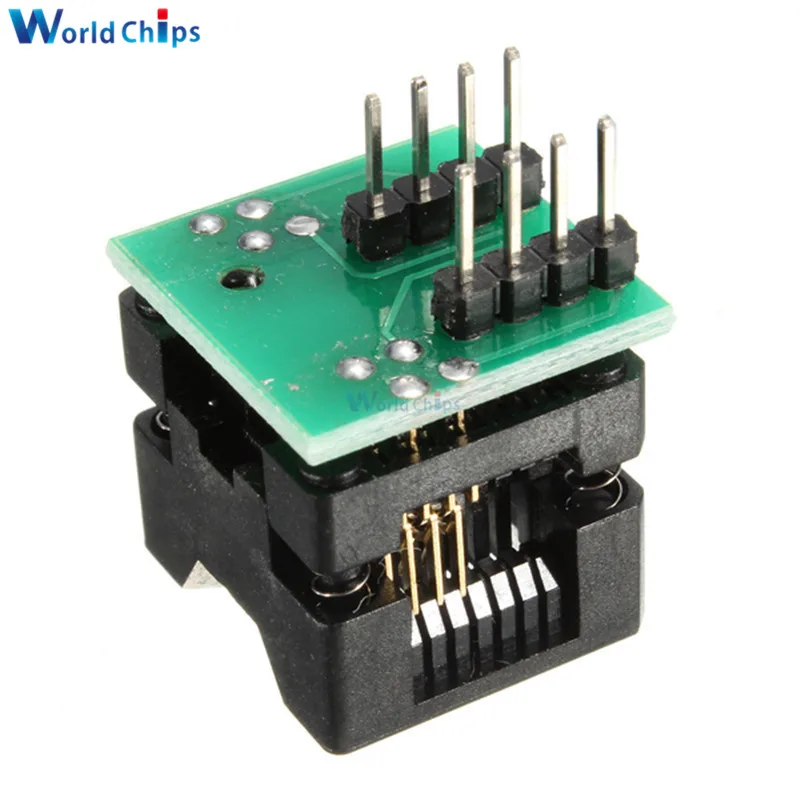 SOIC8 SOP8 К DIP8 IC Разъем широкое сиденье 150 мил 200 мил программист адаптер гнездо синий/зеленый умная электроника