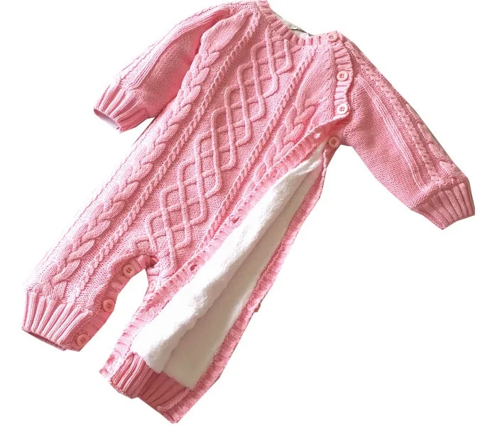 Детский шерстяной бархатный цельный костюм для мальчиков и девочек комбинезон с