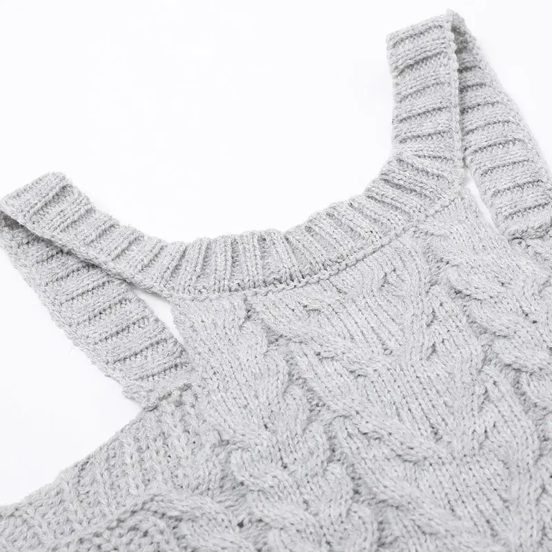 Сексуальный вязаный с открытыми плечами пуловеры женские 2018 осенние свитера