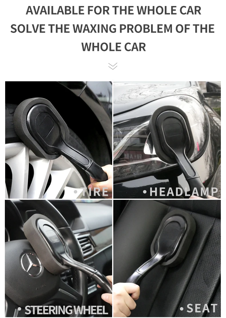 Губки для чистки с длинной ручкой автомобиля портативный моющийся инструмент