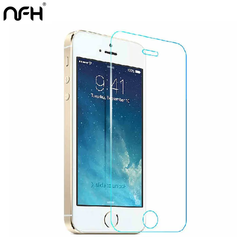 Высококачественное закаленное стекло для iPhone 5 шт. 5S X XR Xs Max Защитная пленка