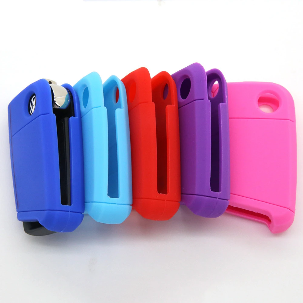 Чехол для автомобильного ключа чехол Volkswagen Vw Golf 7 Mk7 Skoda Octavia A7 Seat Leon Ibiza 3 кнопки