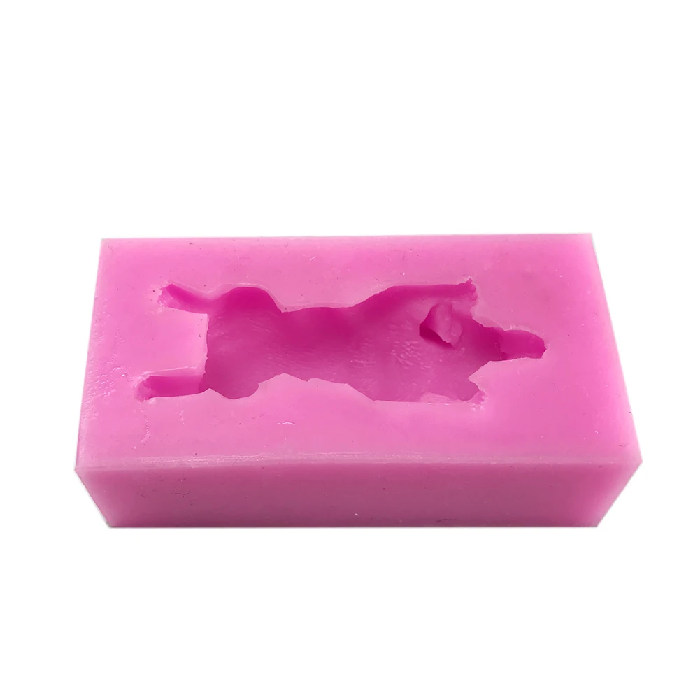 Силиконовая форма, милый 3D Животный цемент, форма Кеджи, собака, пластырь, ароматическая форма, сделай сам, домашний декор, силиконовая форма, бетон для штукатурки