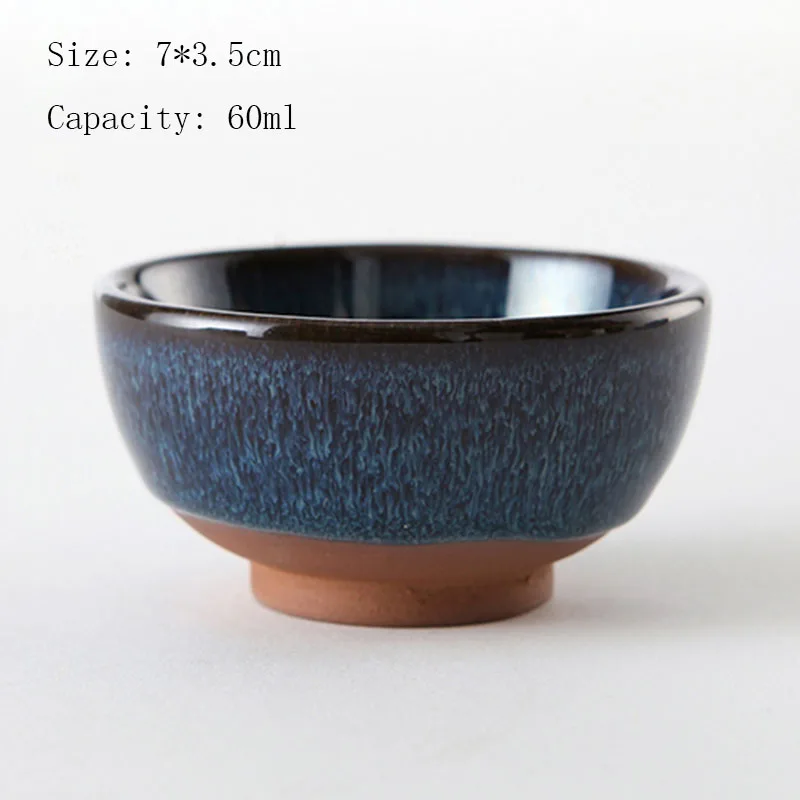 60 мл японский стиль аутентичная Исин фиолетовая глиняная чашка для чая глазурь
