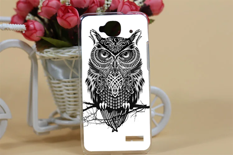 Черная и белая задняя крышка для телефона с рисунком животных хит продаж Alcatel One