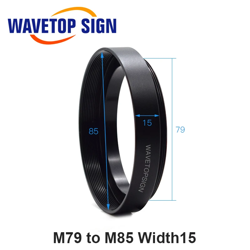 wavetopsign laser mark machine scan lens adapter ring m79 change to m85 extend ring width 15mm 18mm 20mm 22mm 30mm free global shipping
