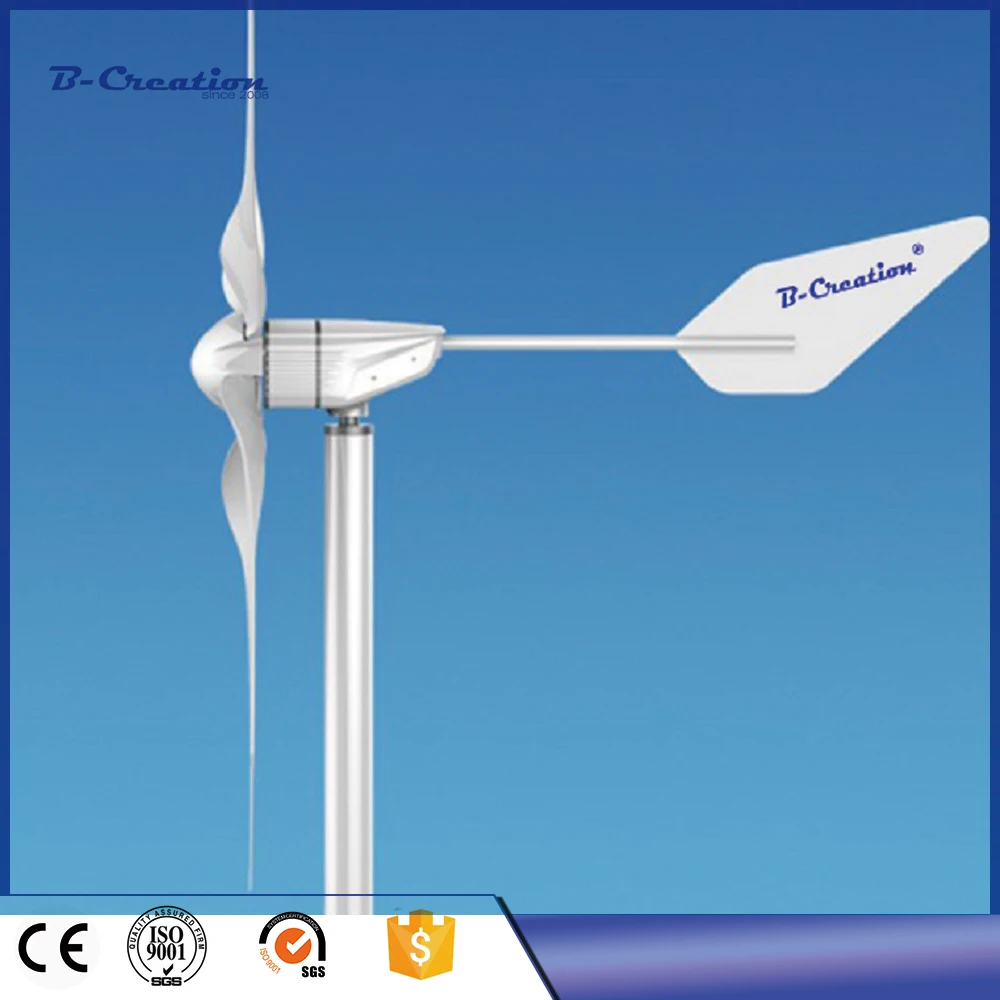 Жилой ветрогенератор 1000 Вт 24 в 48 12 В 3 нейлоновые волоконные лопасти и регулятор