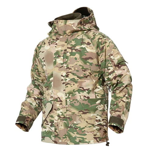 MAGCOMSEN куртки Для мужчин зимние Термальность Водонепроницаемый ветрозащитный Тактический ветровки армейские камуфляжные армейские толстовки с капюшоном Костюмы слоя-57 - Цвет: CP