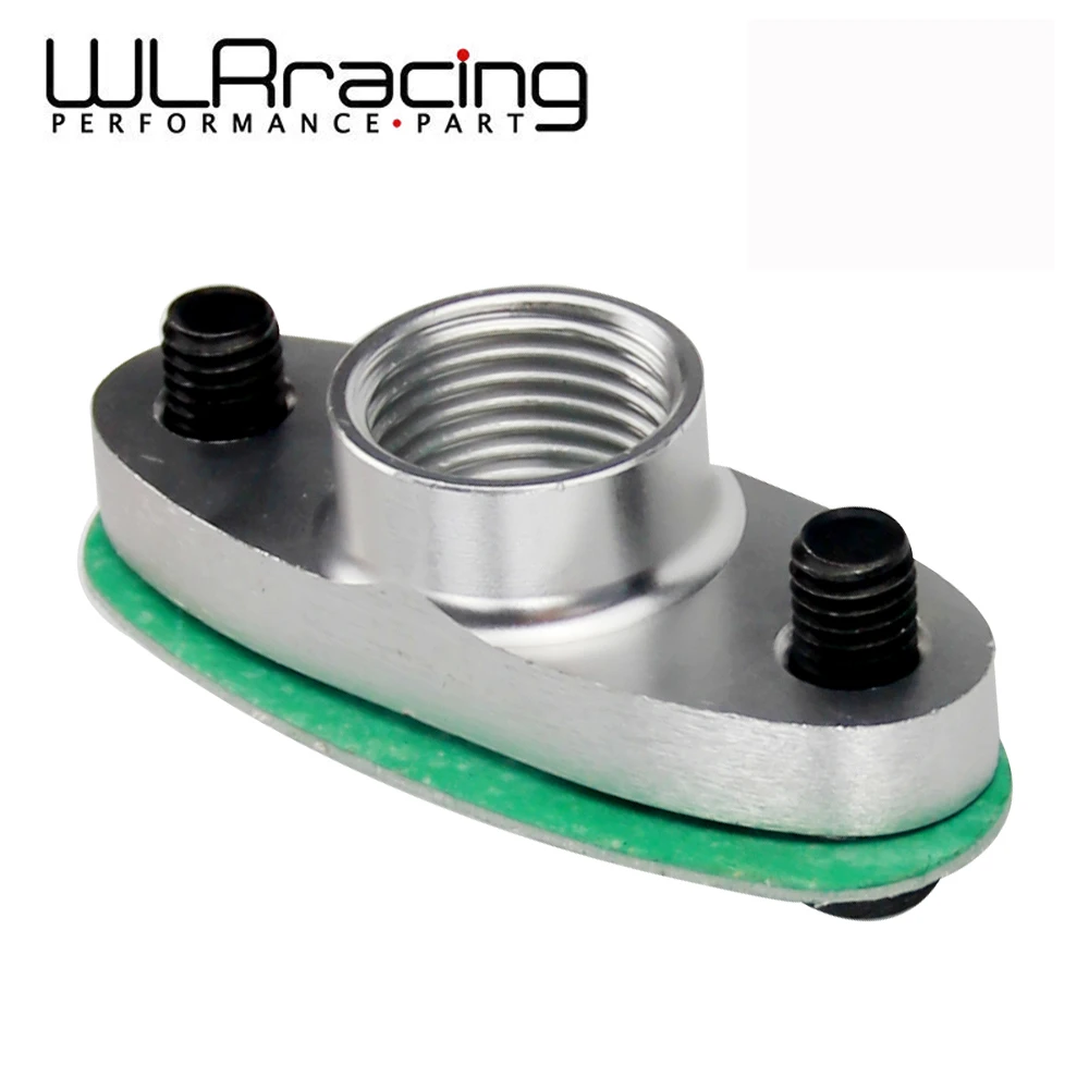 WLR RACING-1/2 NPT мама Алюминий слива масла турбо-фланец T3 T4 T04 GT40 GT55 ODF-02 серебро WLR-OFG32