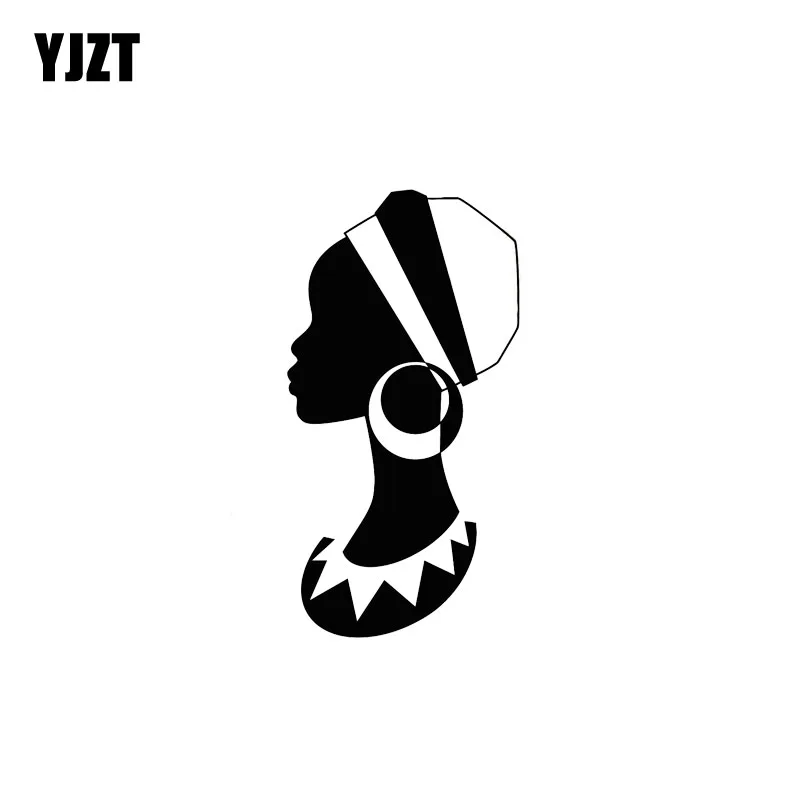 

YJZT 8,7*16,8 см Изящные виниловые наклейки с изображением живой девушки, красивый дизайн, автомобильная наклейка, покрывающая корпус, черный/сер...