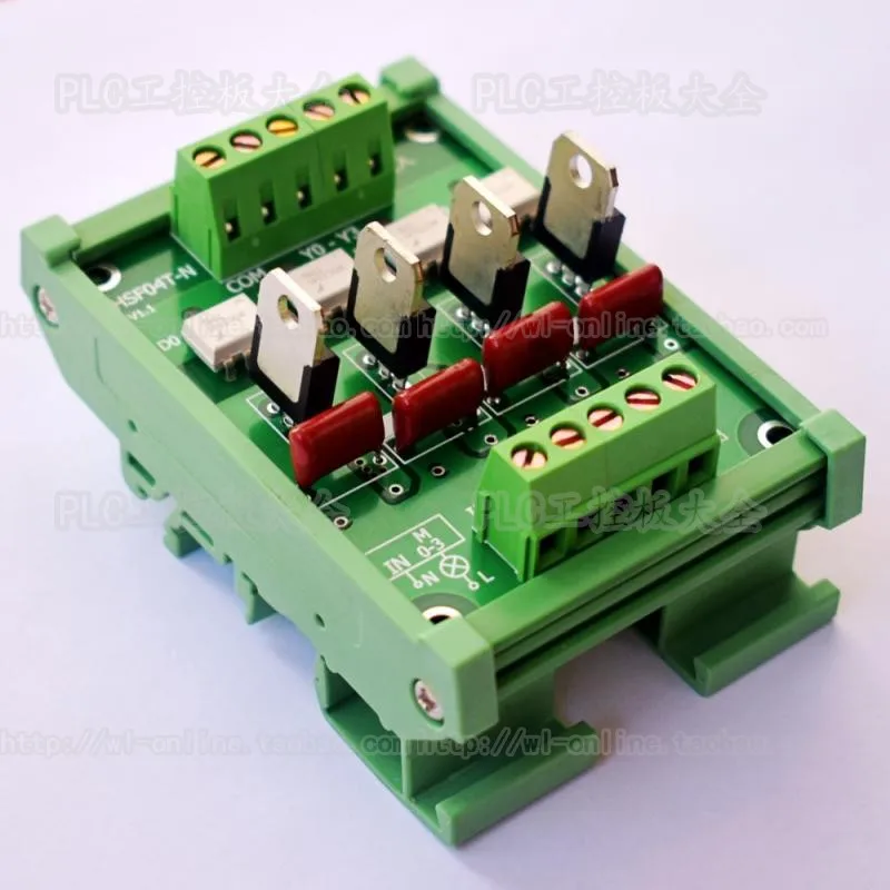 4-way PLC Output AC Amplifier Module Bi-directional Thyristor Zero-crossing Trigger AC Coil Drive