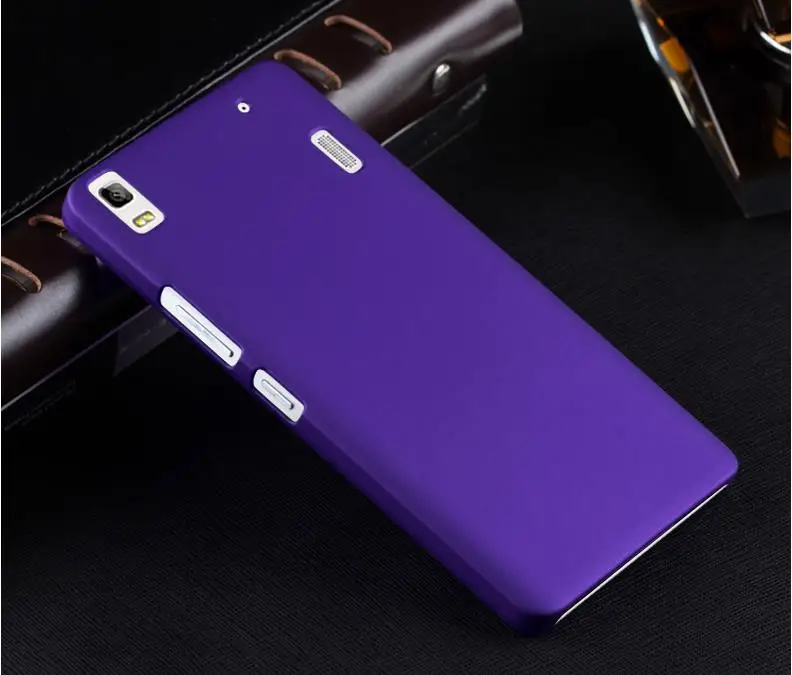 Для lenovo K3 Note A7000 резиновый матовый кожаный чехол для lenovo Vibe K3 K4 Note A7010 K5 Note A6020 матовый защитный задний чехол s - Цвет: Фиолетовый