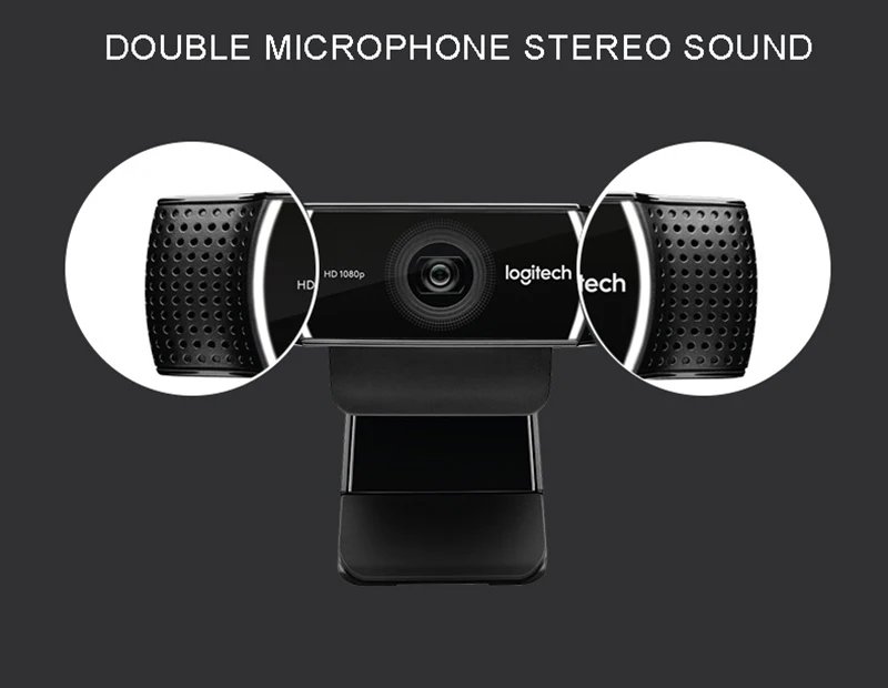 Logitech C922 Full HD 1080P Веб-камера 720P at 60FP Встроенный микрофон Запись видео вызова фоновый переключатель поддержка официального осмотра