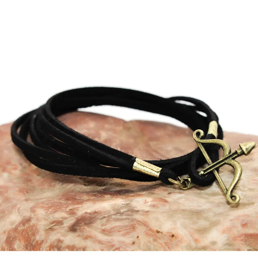 

wbo414 crossbow retro multilayer woven leather bracelet jewelry bracelet new foreign trade
