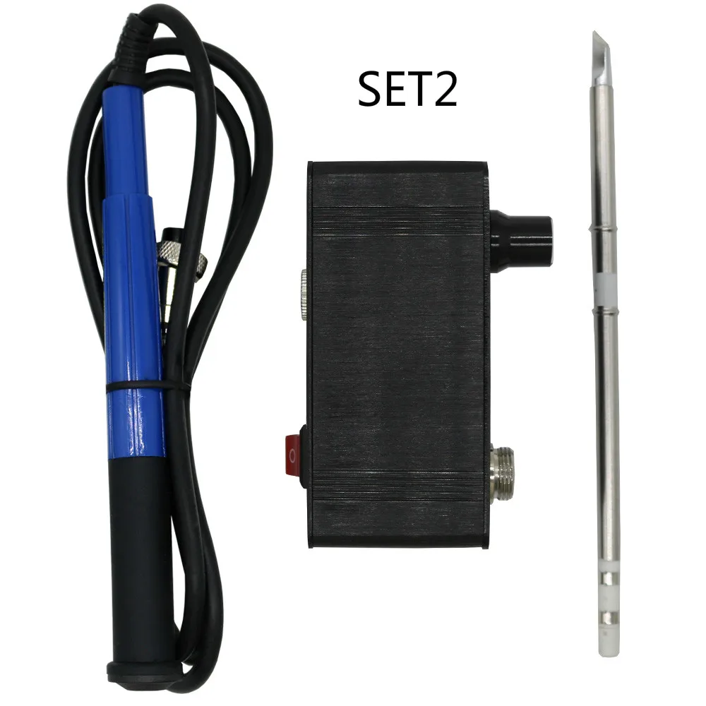 943-9501handle Мини T12-943 OLED-STM32 1,3 дюймов цифровой дисплей паяльная станция с DC24V3A US/EU источник питания и металлической ручкой и K наконечником - Цвет: 943-9501handle