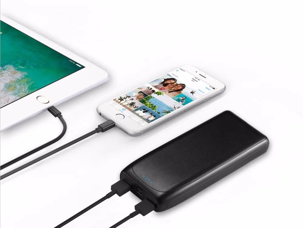 Мини 20000 мАч Power Bank Type C PD порты Быстрая зарядка внешний аккумулятор портативный