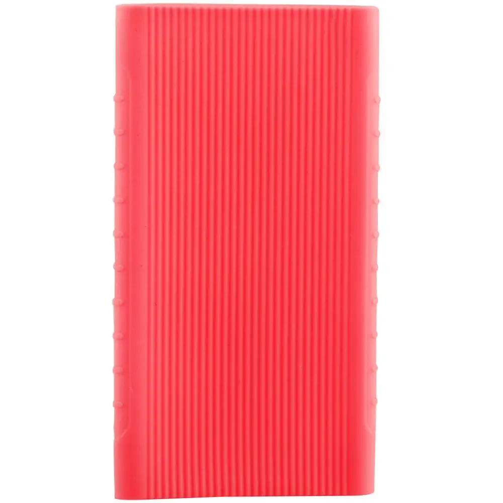 Pink Силиконовый чехол для Xiaomi power Bank 5000mAh PLM10ZM/NDA-02-AM резиновый чехол для портативного внешнего аккумулятора - Цвет: Pink
