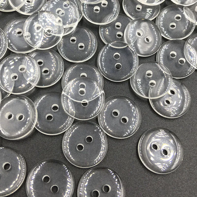 

50/100Pcs 2 Holes Plastic Buttons Apparel Supplies Sewing Accessories 10mm PT139