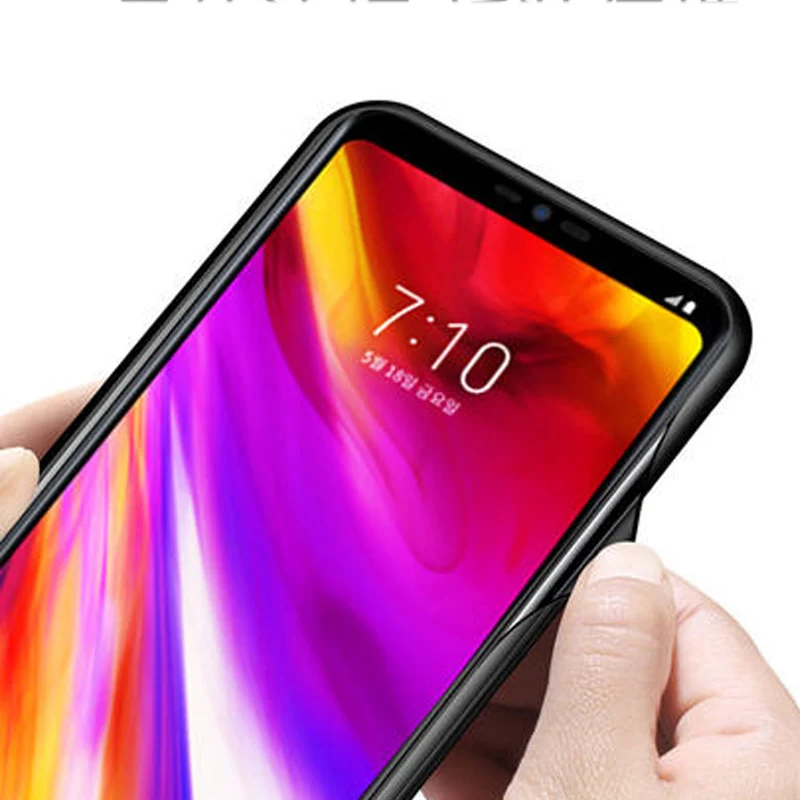 Для LG G7 чехол ThinQ задняя крышка из закаленного стекла для LG G7 ThinQ чехол для телефона мягкая силиконовая рамка защитный чехол для телефона
