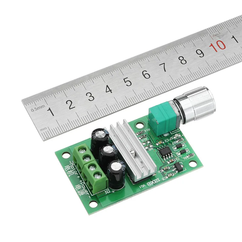 Прочный контроллер скорости двигателя постоянного тока 1206B 3A PWM 6 в/12 В/24 В