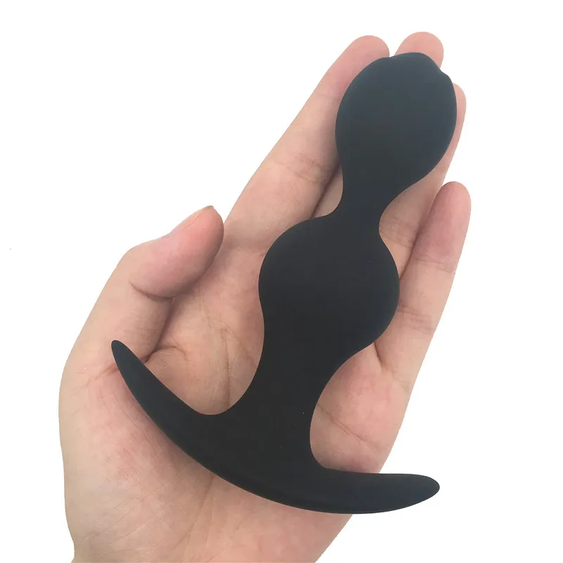 Unisex Silicone Butt Plug Anal Sex Toys Man Women Gay Waterproof Beads Adult Products Prostate Massager Anus | Красота и здоровье