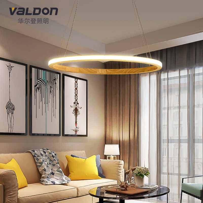 Круглый белый простой подвесной светильник акриловый круговой для столовой